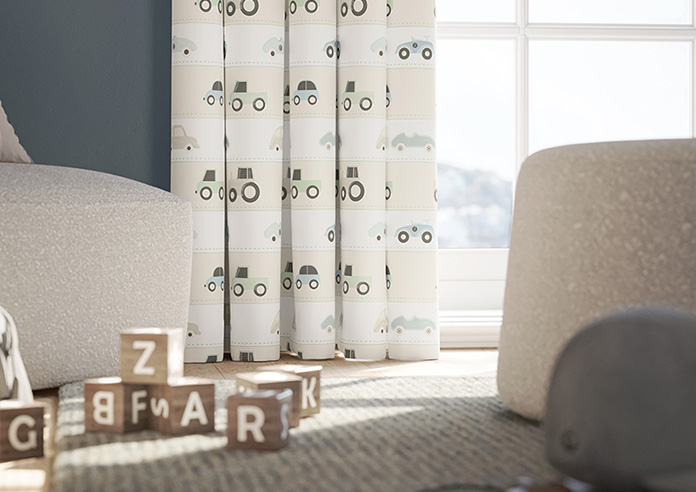 Brum Brum, Stone - Made to Measure Curtains - Image 5